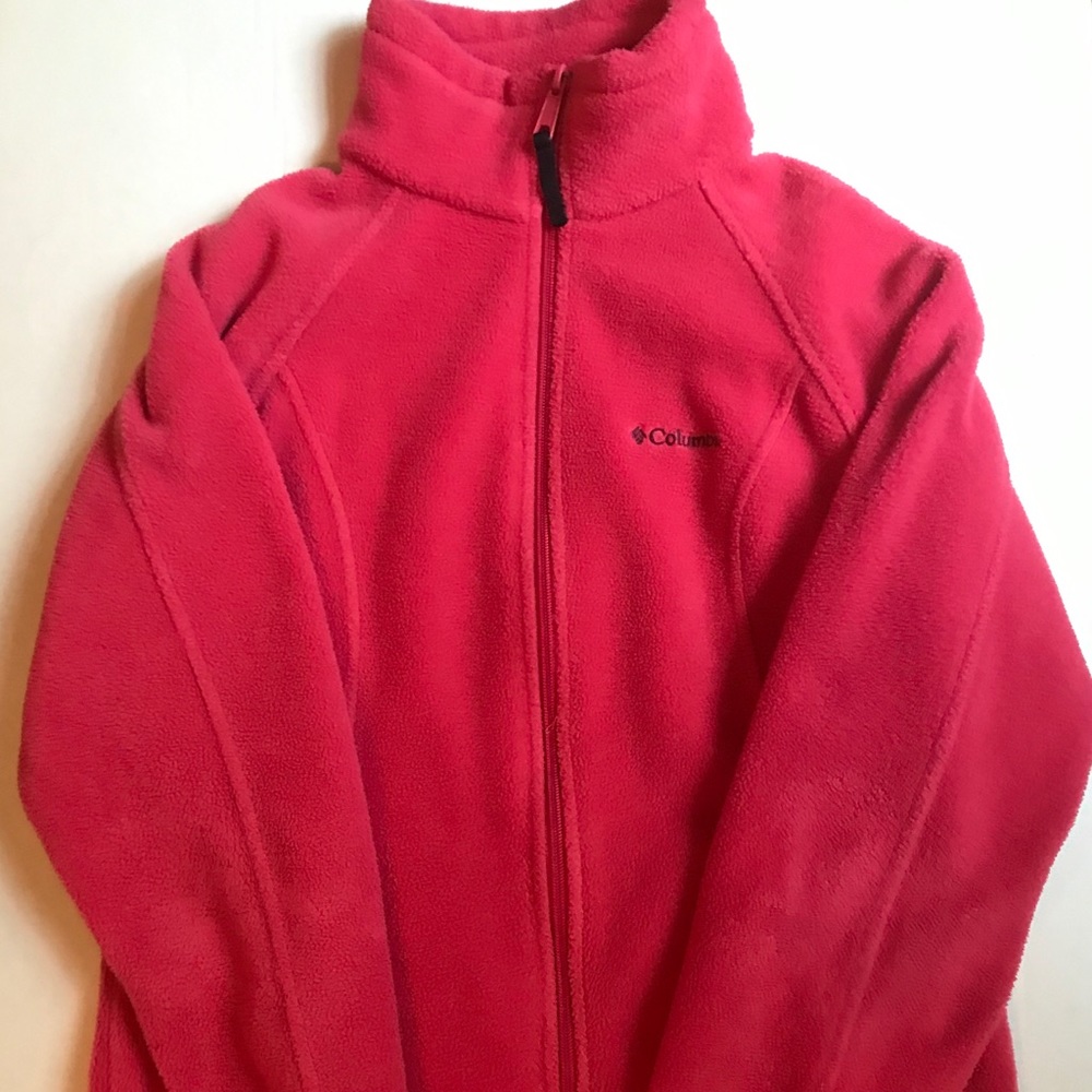 Hot pink women’s Columbia jacket